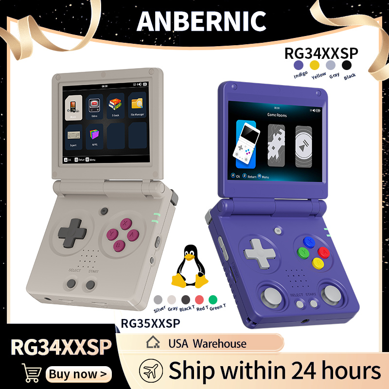 Anbernic RG34XXSP RG35XXSP Fli - Retro Gaming Kiosk review and price