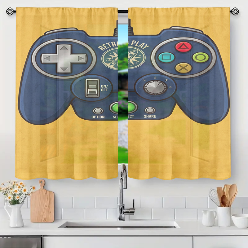 Gaming Controller Curtain Pane - Retro Gaming Cafe review and price