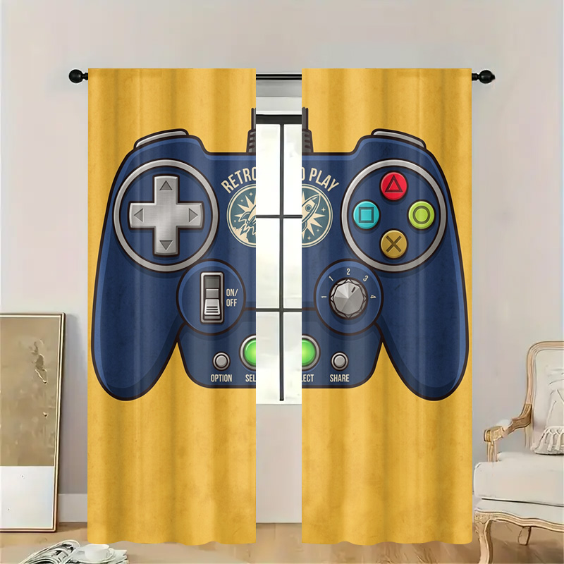 Gaming Controller Curtain Pane - Retro Gaming Cafe review and price