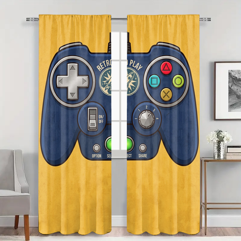 Gaming Controller Curtain Pane - Retro Gaming Cafe review and price