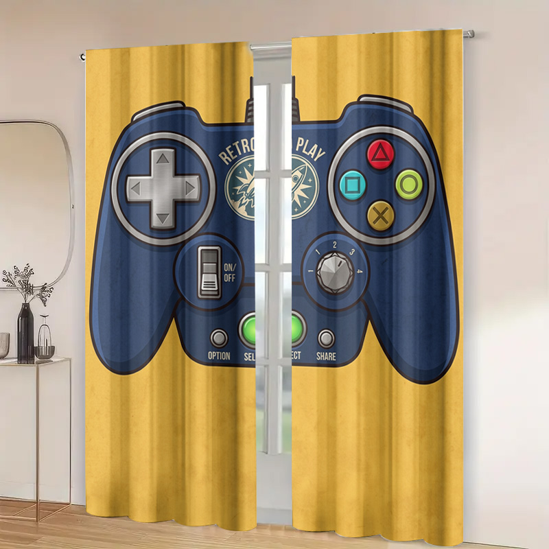 Gaming Controller Curtain Pane - Retro Gaming Cafe review and price