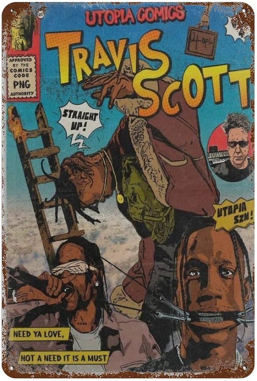 Travis-Scott Posters Vintage B - Retro Gaming Pictures review and price