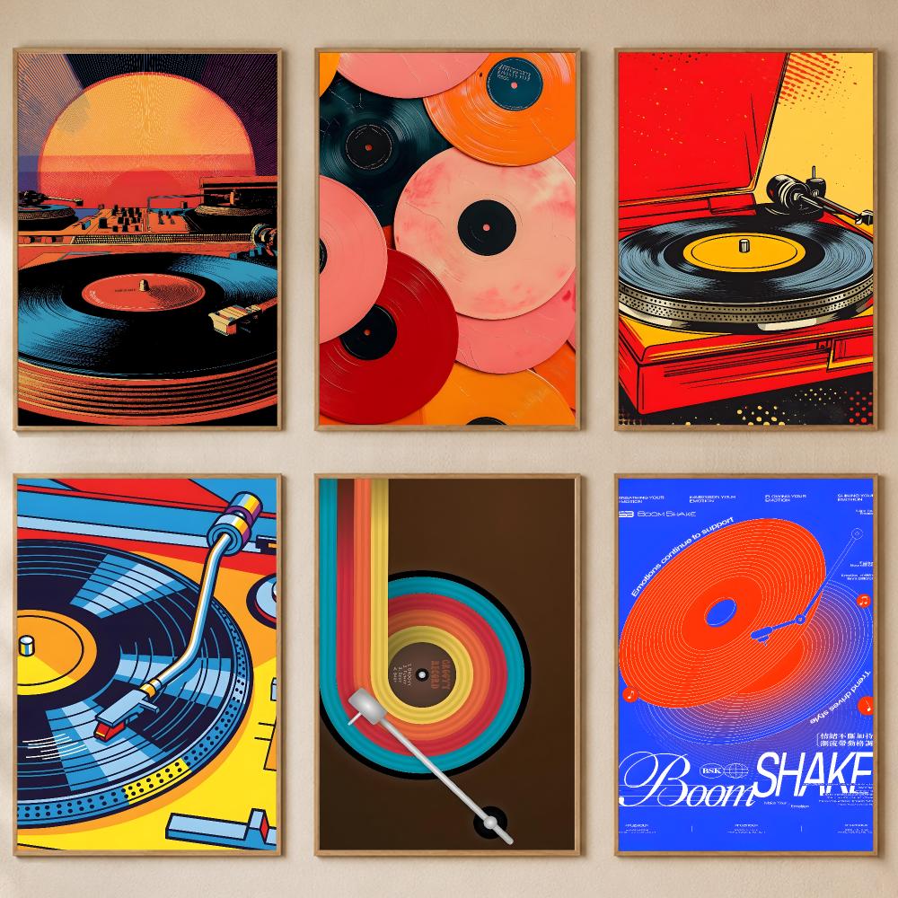 Retro Colorful Record Player P - Retro Gaming Cafe review and price