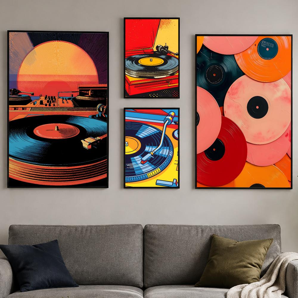 Retro Colorful Record Player P - Retro Gaming Cafe review and price