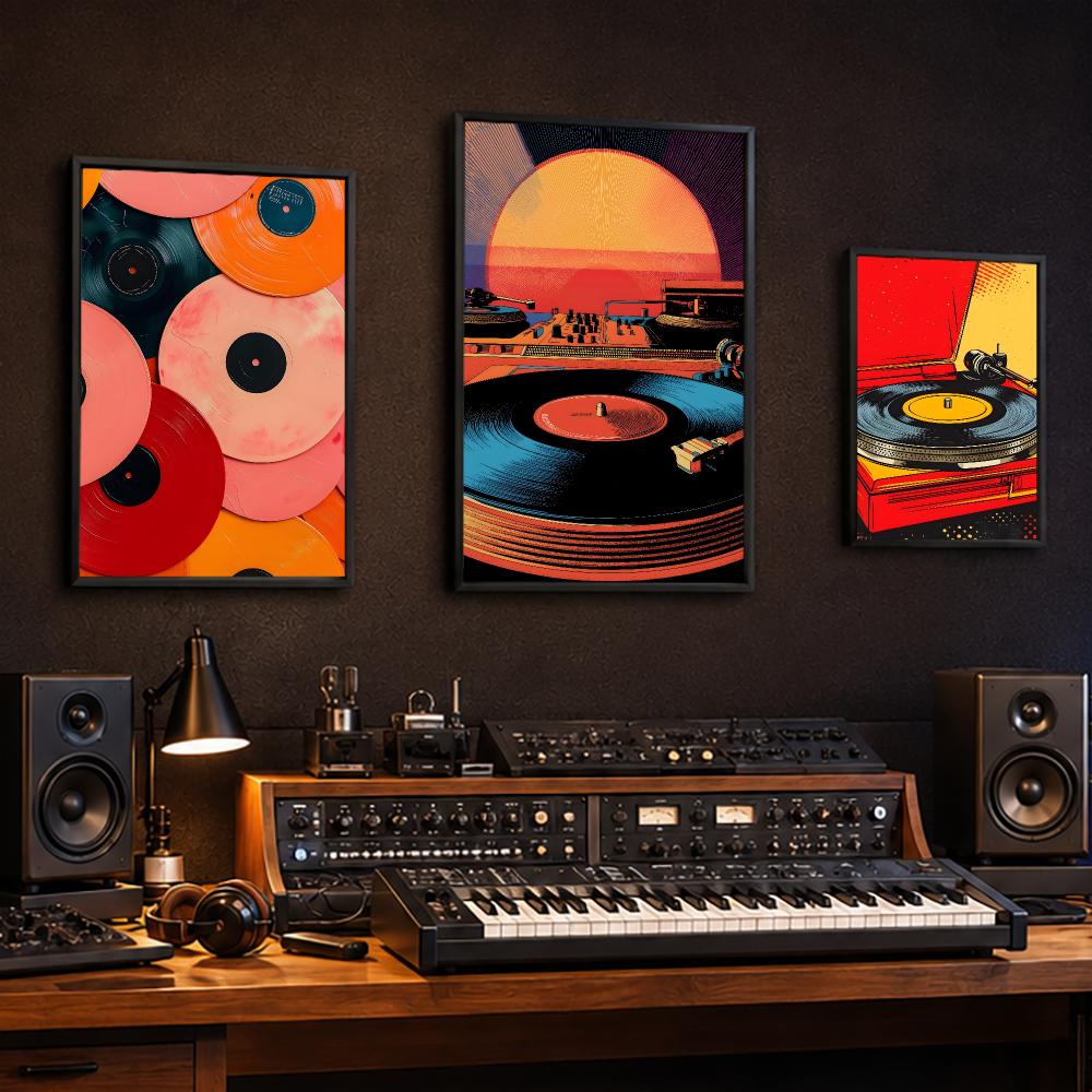 Retro Colorful Record Player P - Retro Gaming Cafe review and price