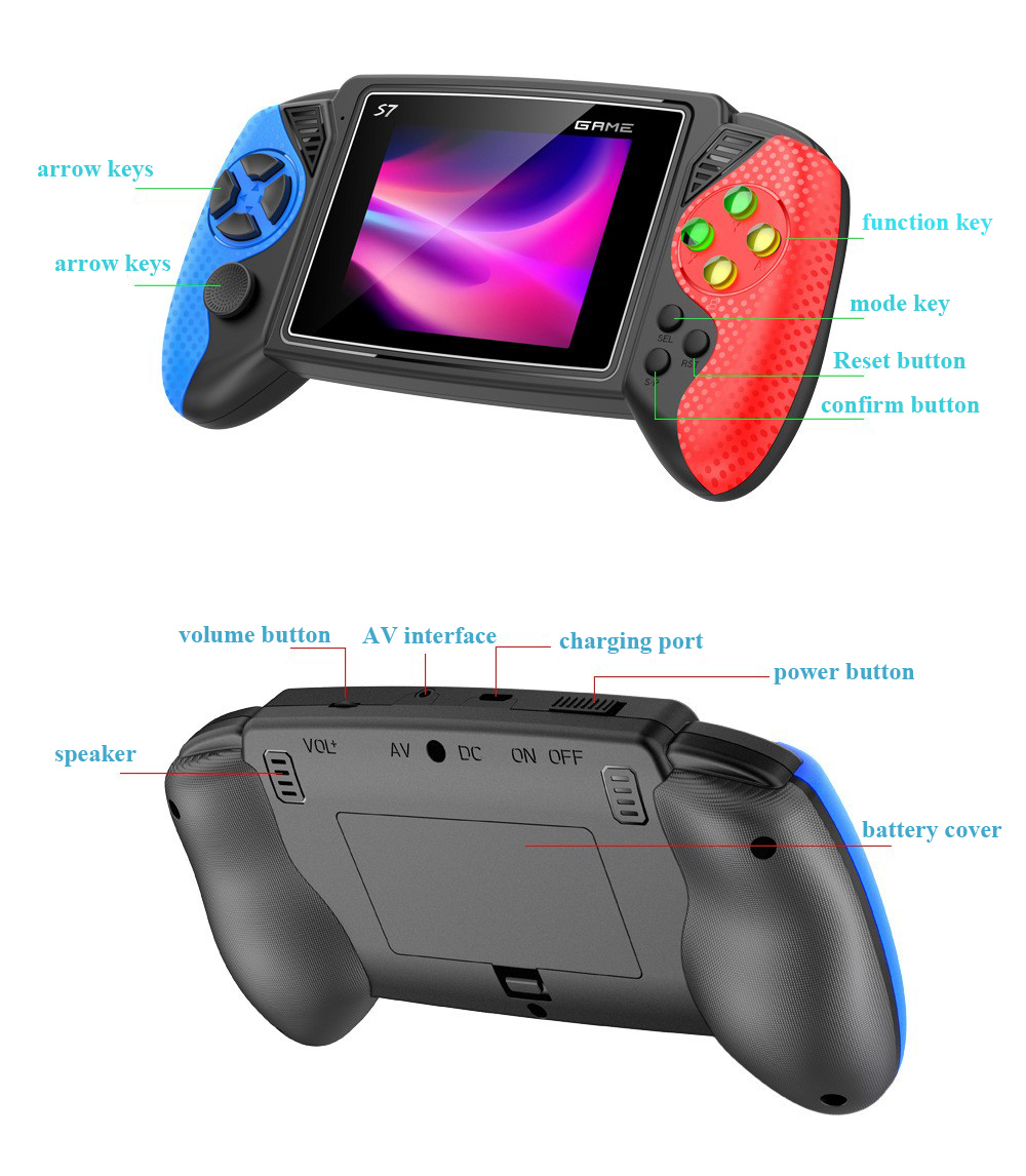 S7 Retro Handheld Game Console - Retro Gaming Handheld Console review and price
