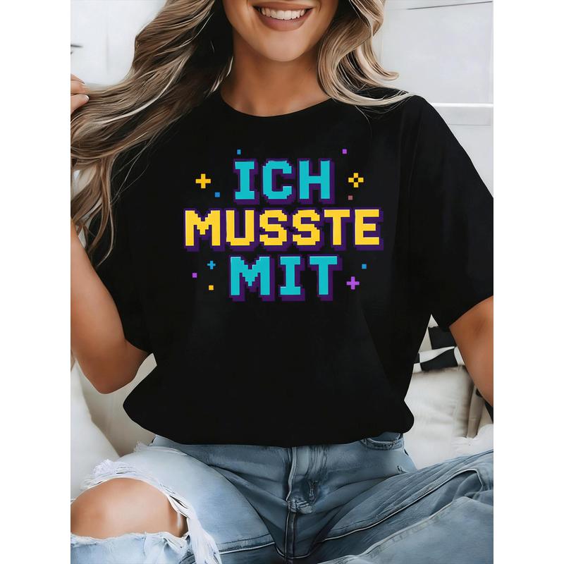 Ich Musste Mit German Meme T-S - Retro Gaming Meme review and price