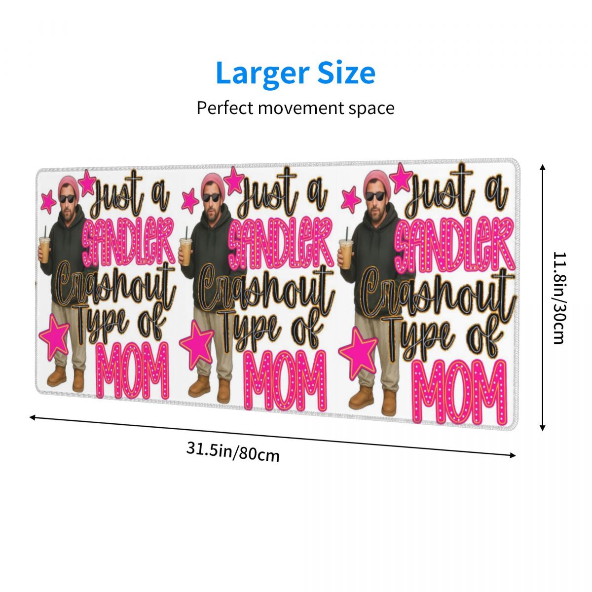 Large Mouse Pad Adam Sandler M - Retro Gaming Meme review and price