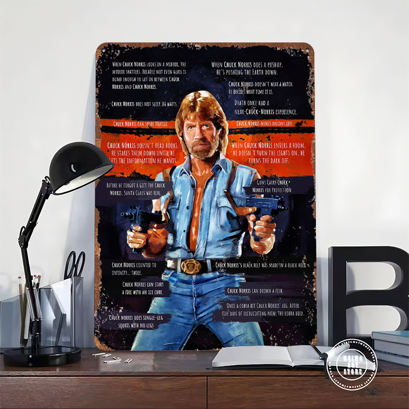Chuck Norris Memes Metal Poste - Retro Gaming Meme review and price