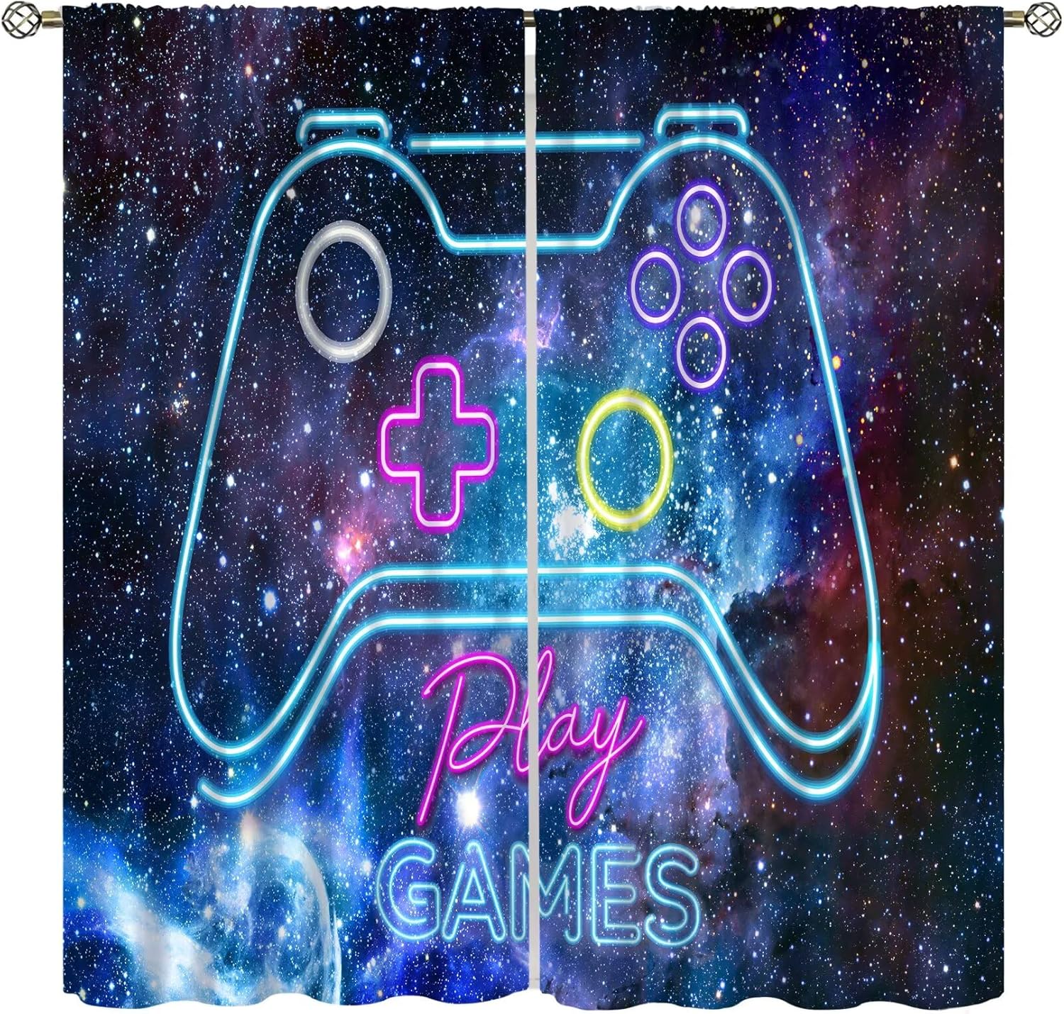 Gaming Blackout Curtains Retro - Retro Gaming Cafe review and price