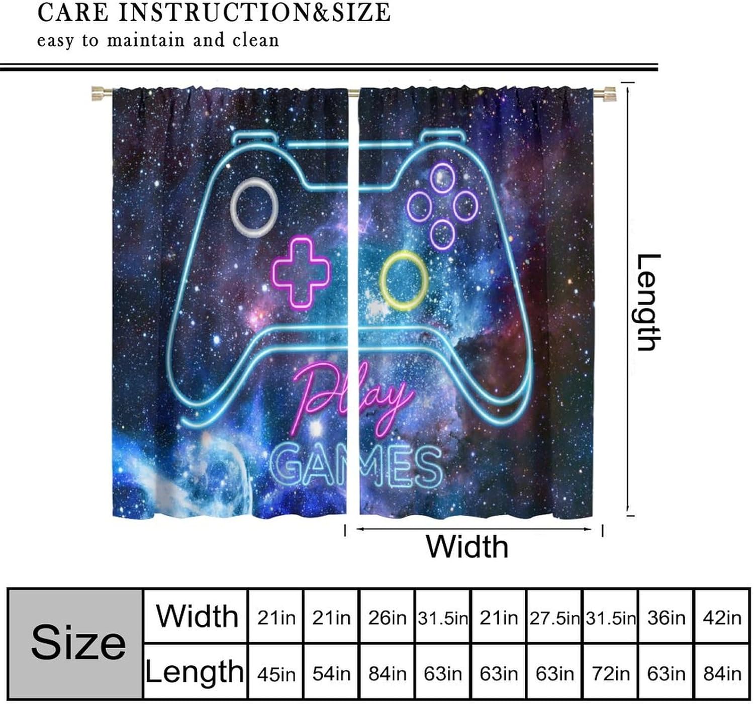 Gaming Blackout Curtains Retro - Retro Gaming Cafe review and price