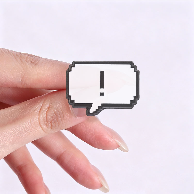 Retro Pixel Chat Bubble Enamel - Retro Gaming Meme review and price