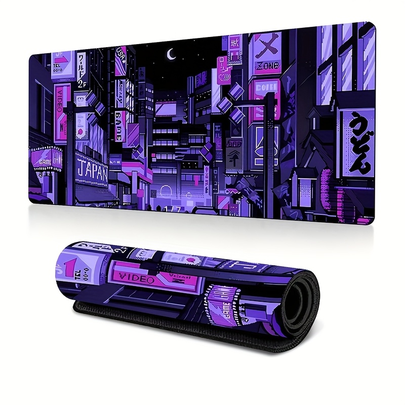 XXL Tokyo Street Desk Mat,Vibr - Retro Gaming Desk Setup review and price