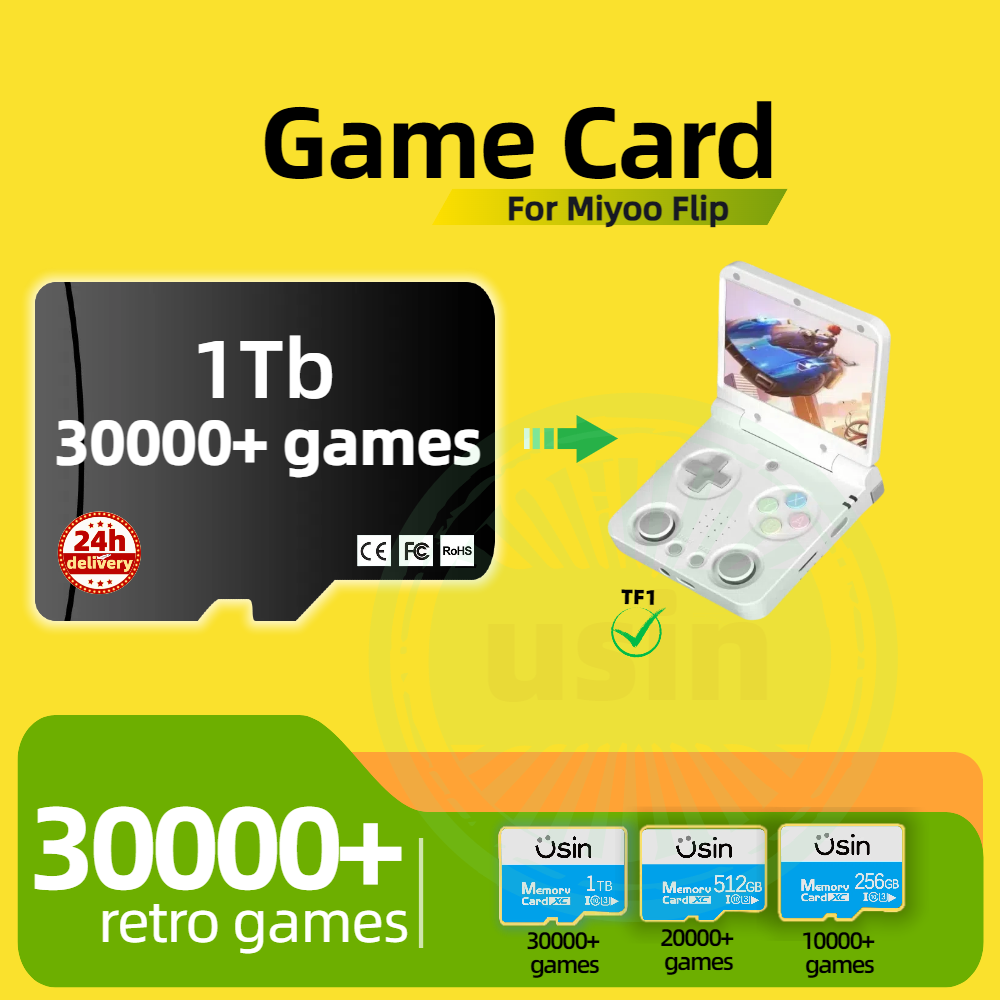 Game Card For Miyoo Flip 30000 - Retro Gaming Handheld Console review and price