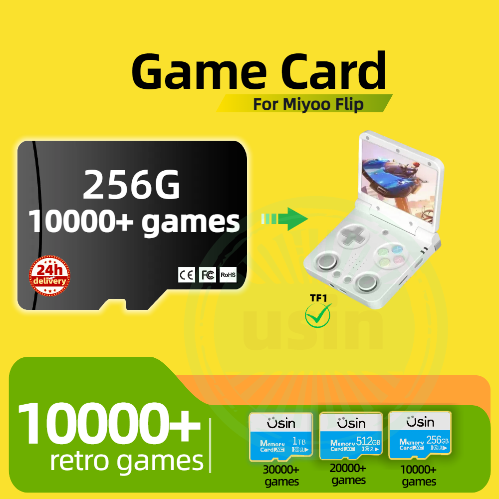 Game Card For Miyoo Flip 30000 - Retro Gaming Handheld Console review and price
