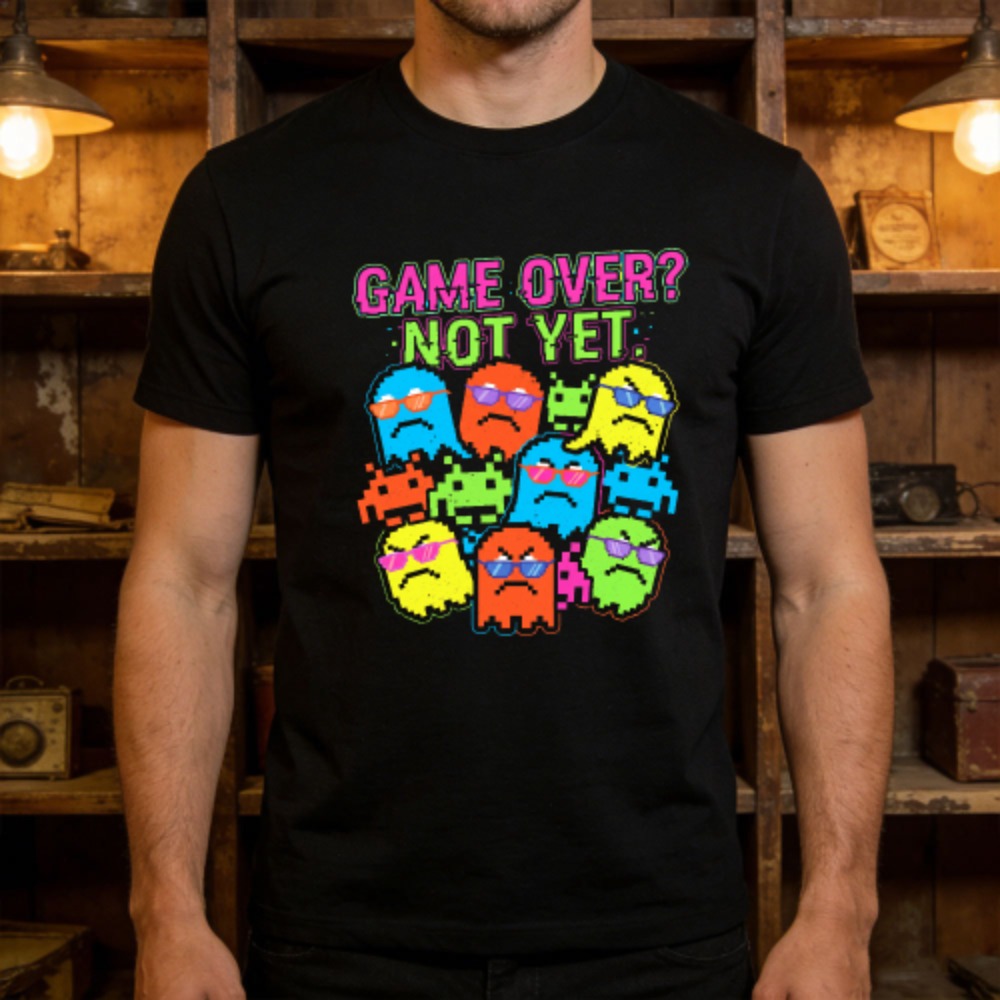 Game Over Not Yet Funny Retro  - Retro Gaming Meme review and price