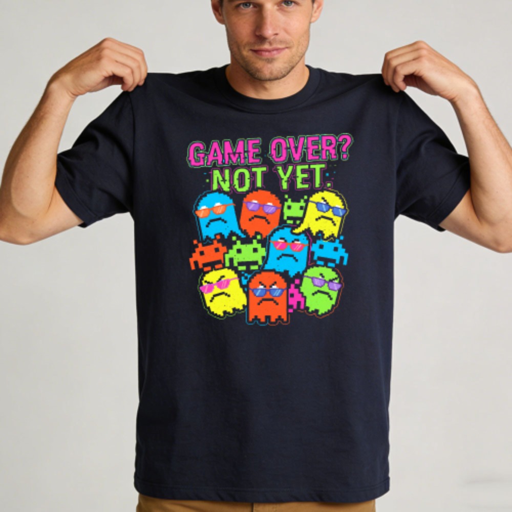 Game Over Not Yet Funny Retro  - Retro Gaming Meme review and price