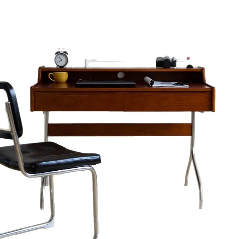 Retro Solid Wood Desk Compact  - Retro Gaming Desk Setup review and price
