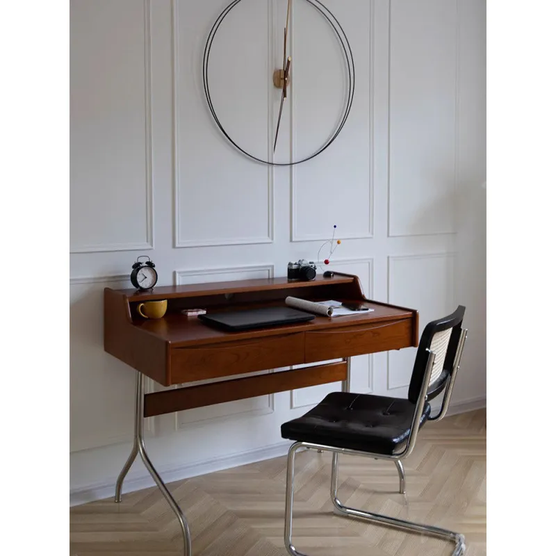 Retro Solid Wood Desk Compact  - Retro Gaming Desk Setup review and price