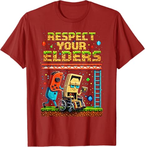Respect Your Elders Retro Gami - Retro Gaming Gifts For Men review and price