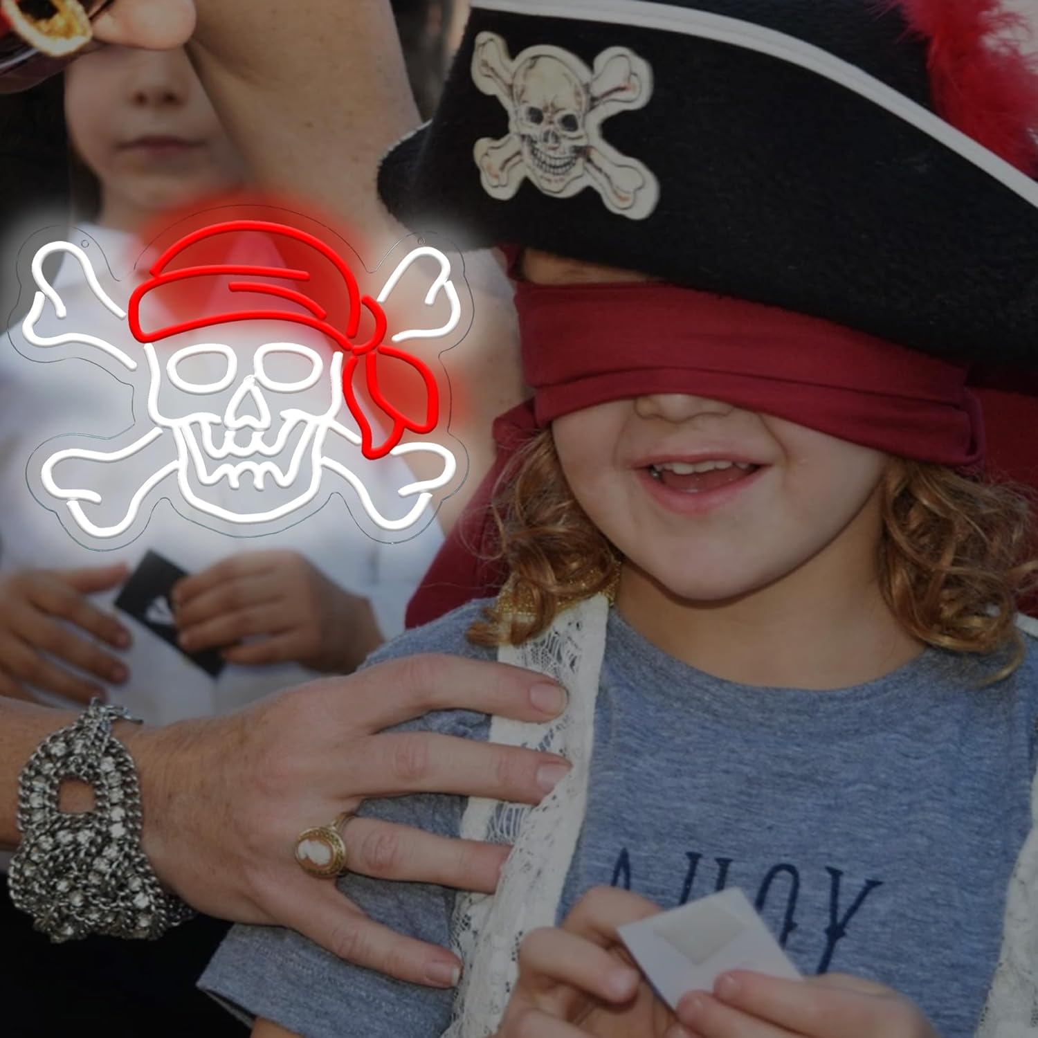 Pirate Skull USB Dimmable Neon - Retro Gaming Gifts For Men review and price