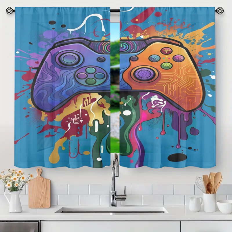 Retro Gaming Curtain Video Gam - Retro Gaming Cafe review and price