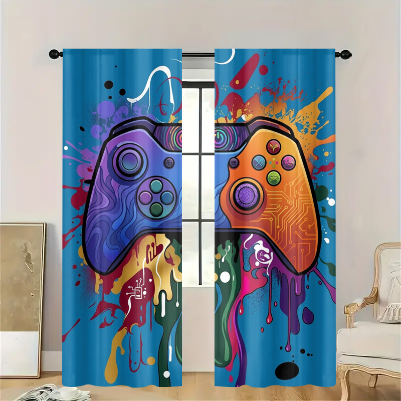 Retro Gaming Curtain Video Gam - Retro Gaming Cafe review and price