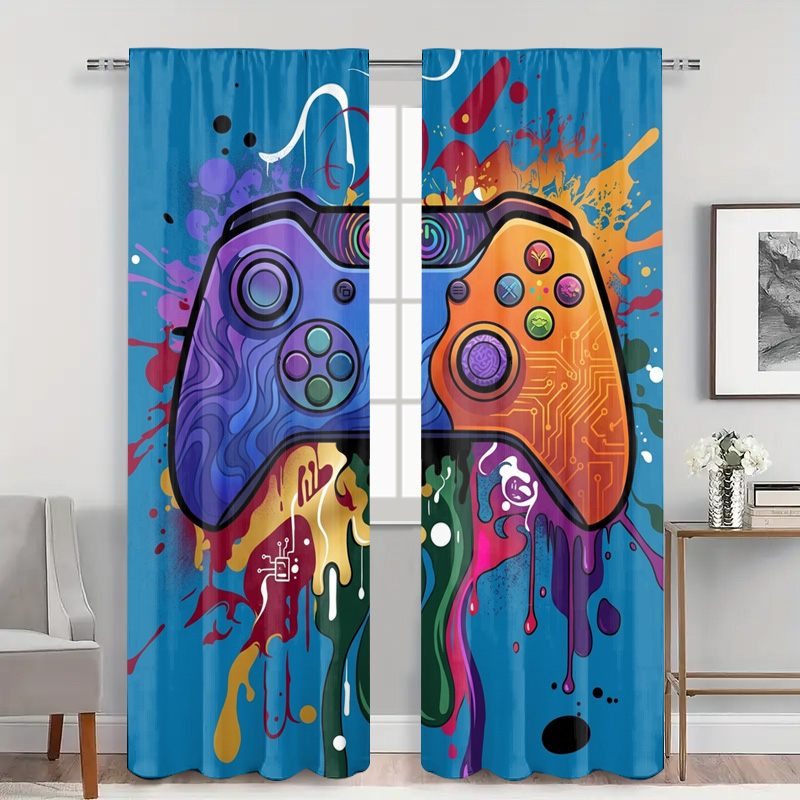 Retro Gaming Curtain Video Gam - Retro Gaming Cafe review and price
