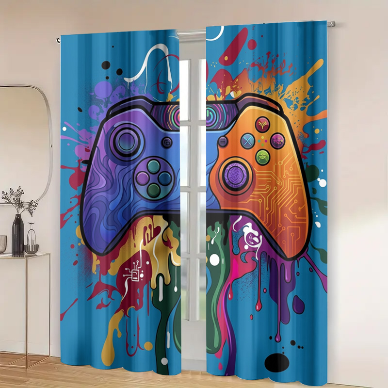 Retro Gaming Curtain Video Gam - Retro Gaming Cafe review and price