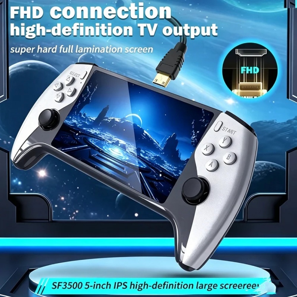 SF3500 5 inch Handheld Game Co - Console Retro Gaming Portable review and price
