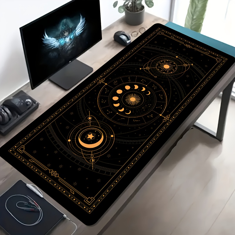Golden Retro Zodiac Astrology  - Retro Gaming Desk Setup review and price